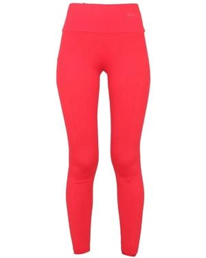 MSGM Legging À Logo Imprimé - Red