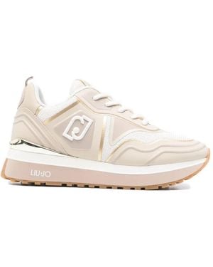 Liu Jo Maxi Wonder Tech Logo-Detail Sneakers - White