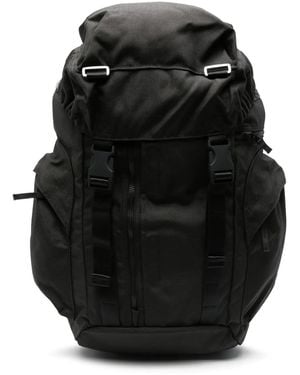 Stone Island Canvas Rugzak Met Omslag - Zwart