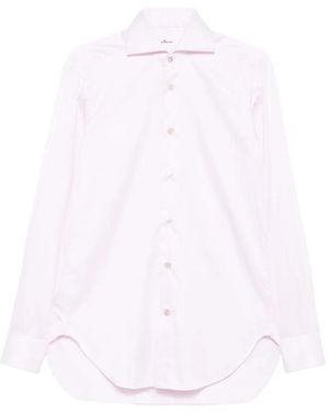 Kiton Long-Sleeve Button-Fastening Shirt - White