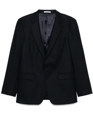 Fursac Virgin Wool Single-Breasted Blazer - Black