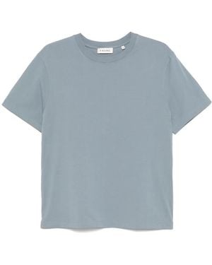 FRAME Logo-Embroidered T-Shirt - Blue