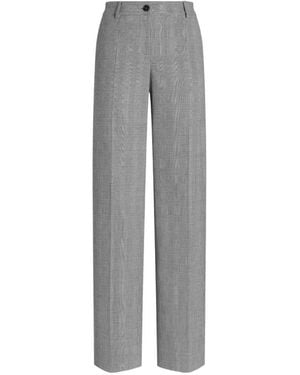 Dolce & Gabbana Glen Plaid Wool Pants - Grey
