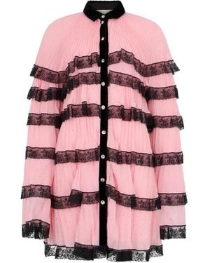 Philosophy Di Lorenzo Serafini Frilled Mini Dress - Pink