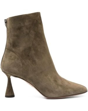 Aquazzura Amore スエード アンクルブーツ 75mm - ブラウン