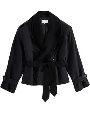 Maison Margiela Trench Fusion Jersey - Nero