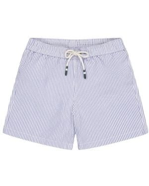 Hartford Striped Seersucker Swim Shorts - Morado