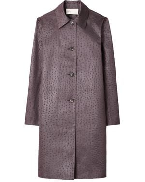 Tory Burch Abrigo texturizado - Morado