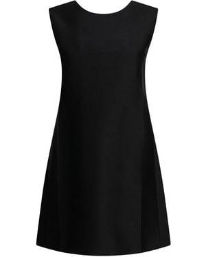 Sandbeige Sleeveless Mini Dress - Black