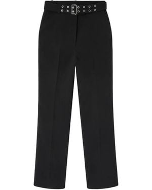 Ganni Hose Mit Gürtel - Schwarz