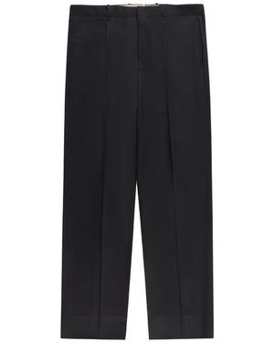 Incotex Concealed-Fastening Trousers - Black