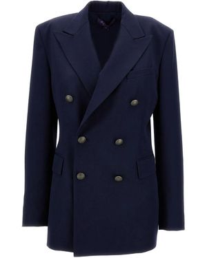 Ralph Lauren Double-Breasted Blazer - Blue
