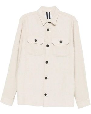 Profuomo Bouclé Overshirt - White