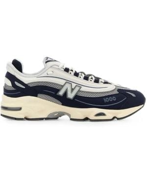 New Balance 1000 Panelled Mesh Trainers - Blue