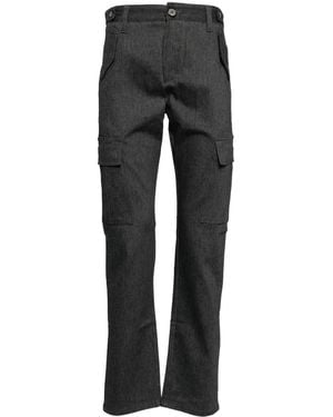 Private Stock Concealed Fly Cargo Straight-Leg Jeans - Grey