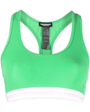 DSquared² Reggiseno Sportivo Con Logo - Verde