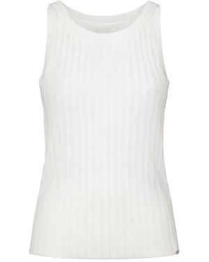 Herno Geripptes Trägershirt - Weiß