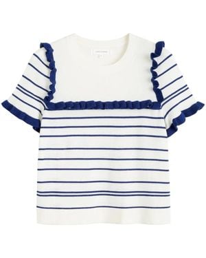 Chinti & Parker Nautical Short-Sleeves T-Shirt - Blue