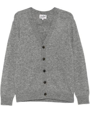 MC2 Saint Barth Herrinson V-Neck Button-Up Cardigan - Grey