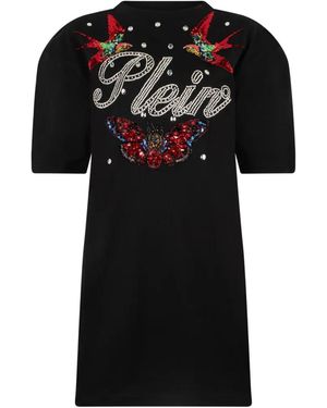 Philipp Plein Mini Open-Back Dress - Black