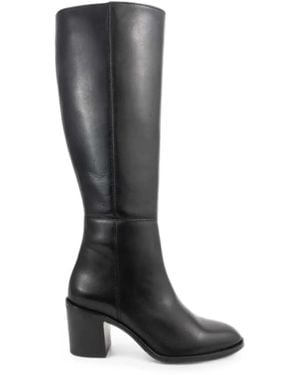 SERGIO MORETTI FIRENZE Knee-High Block-Heel Boots - Black