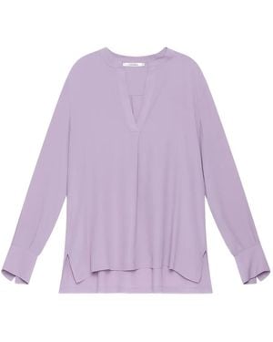 Maliparmi V-Neck Long-Sleeve Top - Purple