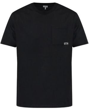 Loewe Anagram-Embroidered Pocket T-Shirt - Black