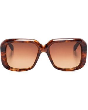 Jacques Marie Mage Square-Frame Sunglasses - Pink