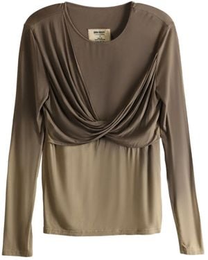 Uma Wang Twisted Blouse - Green
