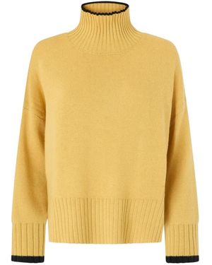 Pinko Rollkragenpullover Aus Wolle Und Kaschmir - Gelb