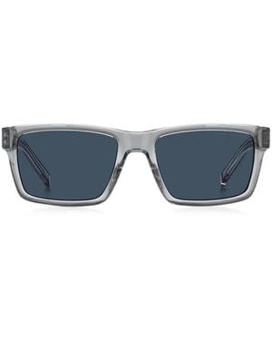 Tommy Hilfiger Rectangle-Frame Sunglasses - Blue