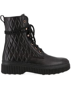 Tod's Gesteppte Schnürstiefel - Schwarz