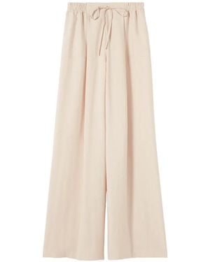 Claudie Pierlot Pantalon Met Trekkoordtaille - Wit