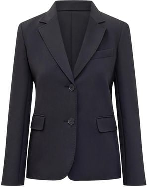 Max Mara Single-Breasted Blazer - Blue