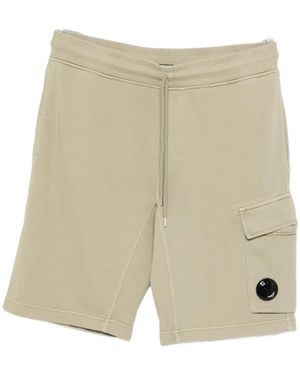C.P. Company Cargo-pockets Track Shorts - Natural