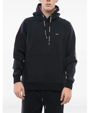 Eden Park Sudadera Con Capucha Y Logo Bordado - Azul