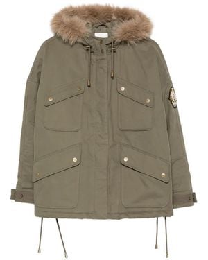 Five Jeans Petra Faux-Fur Trim Jacket - Natural