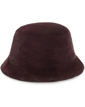 Apparis Amara Faux-Fur Bucket Hat - Purple