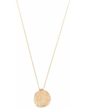 Maje Zodiac Medal Necklace - White