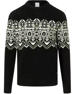 Bogner Luci Pullover mit Kontrastmuster - Schwarz