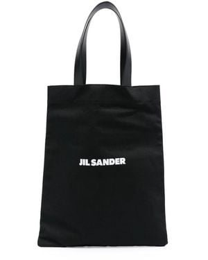 Jil Sander Logo Large Tote - Black