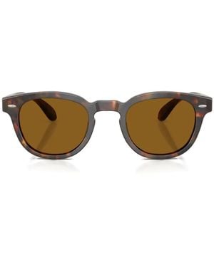 Oliver Peoples Sheldrake Tortoiseshell-Effect Sunglasses - Brown