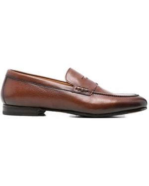 Calce Penny Strap Loafers - Brown