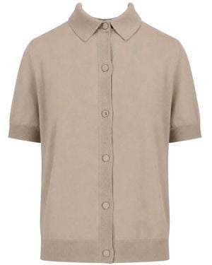 Max Mara Cardigan Boutonné À Manches Courtes - White