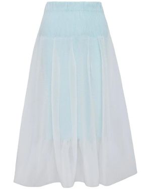 CFCL Tulle Midi Skirt - Blue