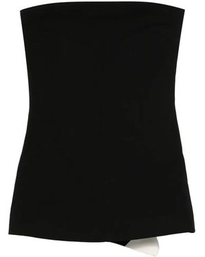 Entire studios Strapless Paneled Top - Black