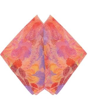 Pleats Please Issey Miyake Pleated Poncho - Pink