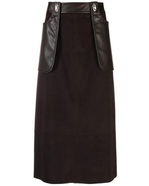 Low Classic High-Waisted A-Line Skirt - Black