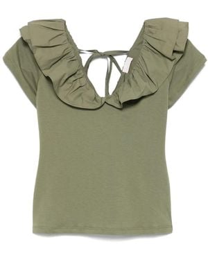 Liu Jo Camiseta de algodón - Verde