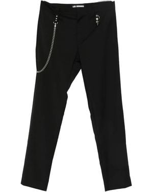 Les Hommes Broek Met Toelopende Pijpen - Zwart